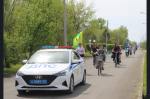 В селе Баган состоялся велопробег «Километры Победы»